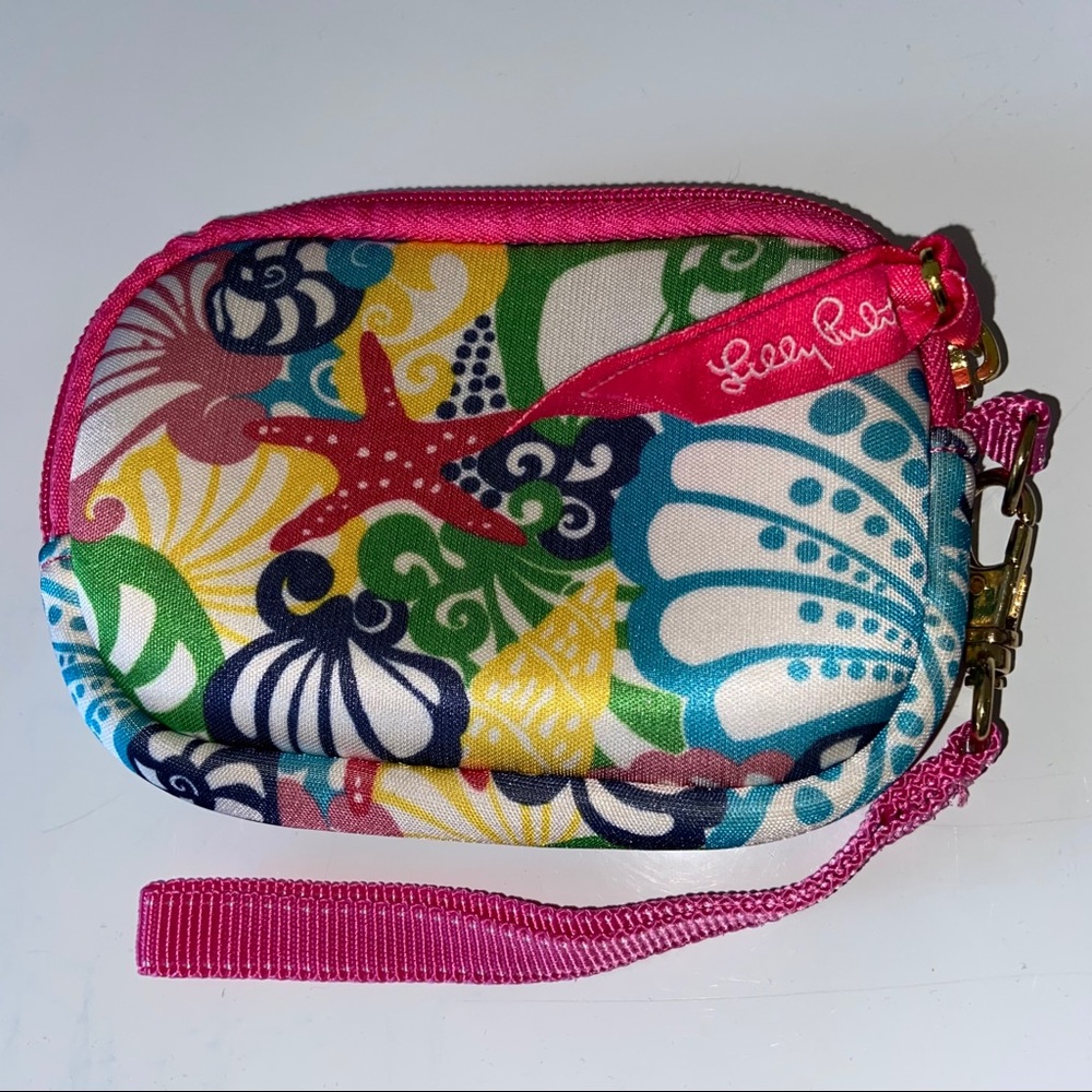 Lilly Pulitzer Beach Wristlet Coin Cosmetic Wallet